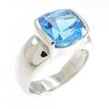 タサキ ブルートパーズリング 3.93CT