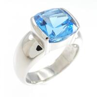 タサキ ブルートパーズリング 3.93CT