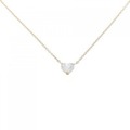 【リメイク】K18YG ダイヤモンドネックレス 0.325CT G VS2 ハートシェイプ