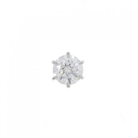 【リメイク】ST/プラチナ 0.725CT ダイヤモンドピアス 片耳 F I1 VG