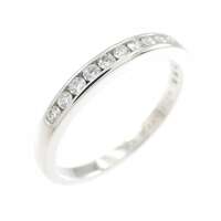 ティファニー ハーフサークル チャネルセッティング リング