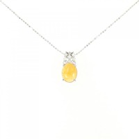 K18WG オパール ネックレス 1.23CT