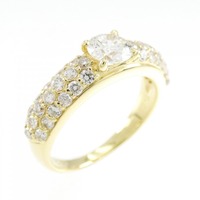 K18YG ダイヤモンド リング 0.506CT F SI1 VG