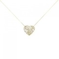 K18YG ハート ダイヤモンド ネックレス 0.35CT