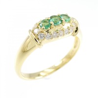 K18WG エメラルド リング 0.24CT