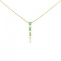 K18YG エメラルド ネックレス 0.29CT