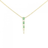 K18YG エメラルド ネックレス 0.29CT