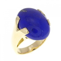 K18YG ラピスラズリ リング 9.31CT