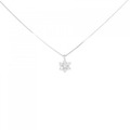 PT フラワー ダイヤモンド ネックレス 0.20CT