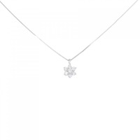 PT フラワー ダイヤモンド ネックレス 0.20CT