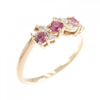 K18PG カラーストーン リング