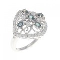 K18WG アレキサンドライト リング 0.45CT