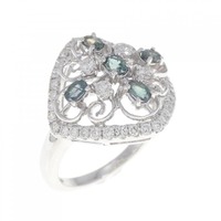K18WG アレキサンドライト リング 0.45CT