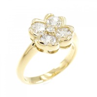 K18YG フラワー ダイヤモンド リング 1.040CT