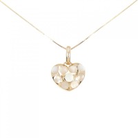 K18PG ハート マザーオブパール ネックレス