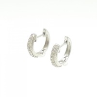 K18WG ダイヤモンド ピアス 0.30CT