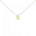 PT シトリン ネックレス 0.13CT
