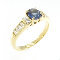 K18YG サファイヤ リング 0.64CT