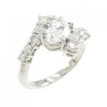 PT ダイヤモンド リング 0.685CT D SI1 マーキスカット