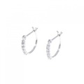 K18WG ダイヤモンド ピアス 0.08CT