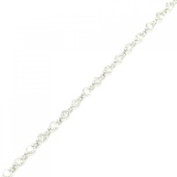 K18WG ダイヤモンド ブレスレット 1.00CT