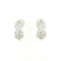 K18WG/PT ダイヤモンド ピアス/イヤリング 0.48CT