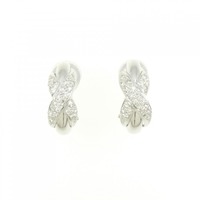 K18WG/PT ダイヤモンド ピアス/イヤリング 0.48CT