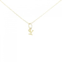 K18YG イニシャルY ダイヤモンド ネックレス 0.01CT