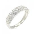 PT パヴェ ダイヤモンド リング 0.50CT