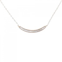 K18PG ダイヤモンド ネックレス 0.20CT