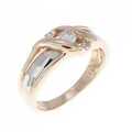 K18PG/PT ダイヤモンド リング 0.17CT