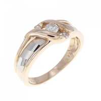 K18PG/PT ダイヤモンド リング 0.17CT