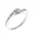K18WG ダイヤモンド リング 0.19CT