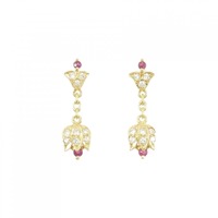 K18YG ルビー ピアス