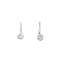 K18WG ダイヤモンド ピアス 0.27CT