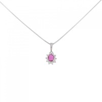 PT ルビー ネックレス 0.33CT