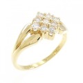 750YG ダイヤモンド リング 0.32CT