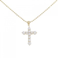 K18YG クロス ダイヤモンド ネックレス 0.50CT
