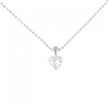 PT ハート ダイヤモンド ネックレス 0.410CT
