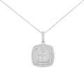 K18WG ダイヤモンド ネックレス 1.00CT
