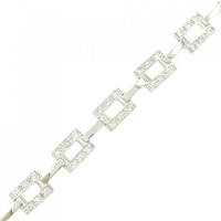 K18WG ダイヤモンド ブレスレット 0.88CT