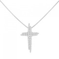 ロイヤル アッシャー クロス ネックレス 0.75CT