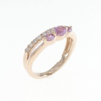 K10PG サファイヤ ピンキーリング 拡散処理未検査