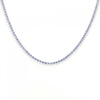 K18WG サファイヤ ネックレス 12.00CT