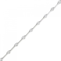 K18WG ダイヤモンド ブレスレット 1CT