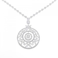 グラフ バタフライ メダリオン ネックレス