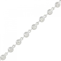 K18WG ダイヤモンド ブレスレット 1.00CT
