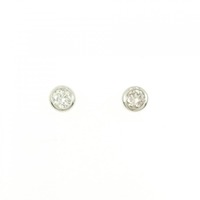 PT ソリティア ダイヤモンド ピアス 0.43CT