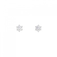 【リメイク】PT/ST ダイヤモンド ピアス 0.311CT 0.324CT E SI2 EXT