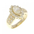 K18YG ダイヤモンド リング 0.722CT